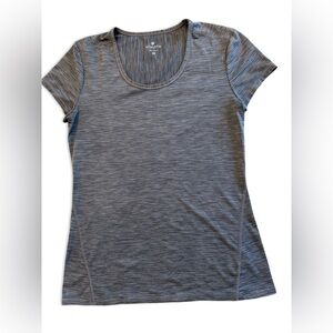 Athleta Women’s Heathered Gray Short Sleeve Athletic Top Size XS